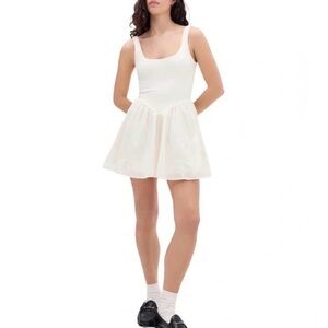 Urban Outfitters White Smocked Dress
